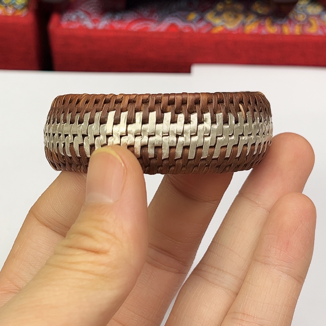 足银足银手工闭口手镯