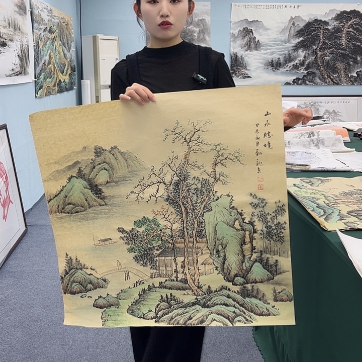 国画宣纸国画纯手绘作品