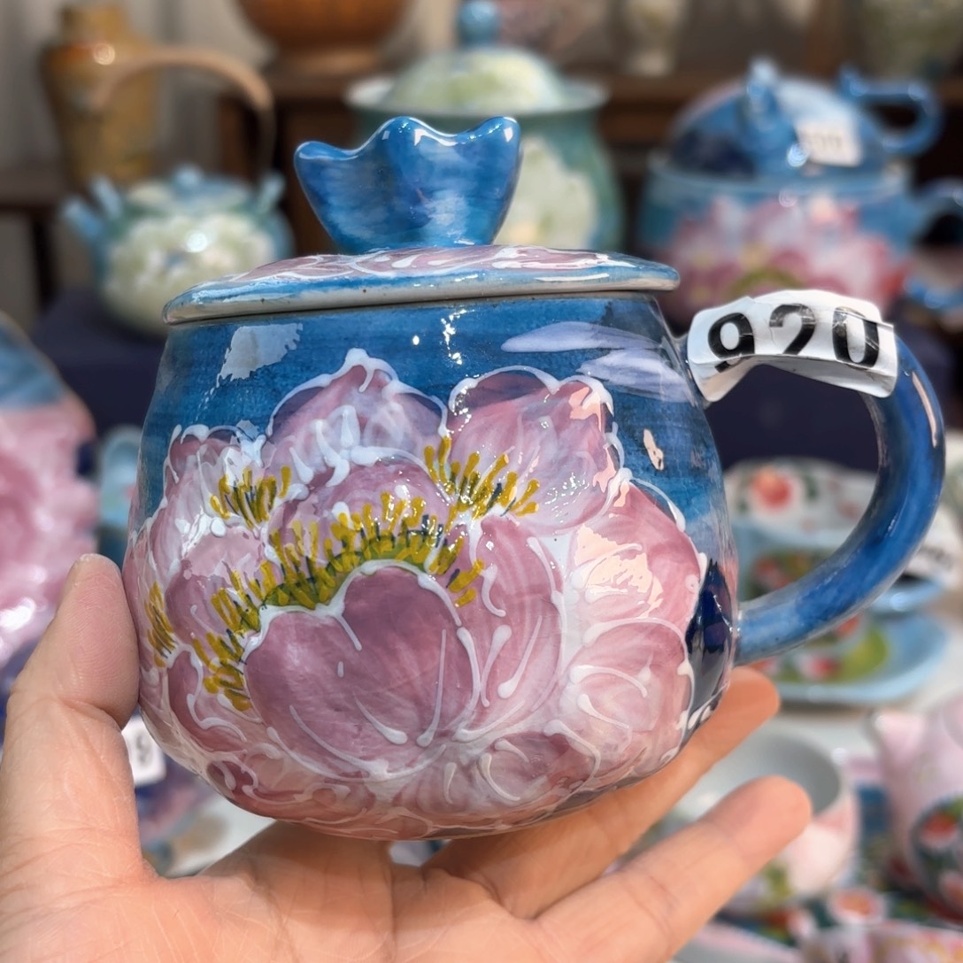 景德镇手绘高温釉下彩陶瓷茶具