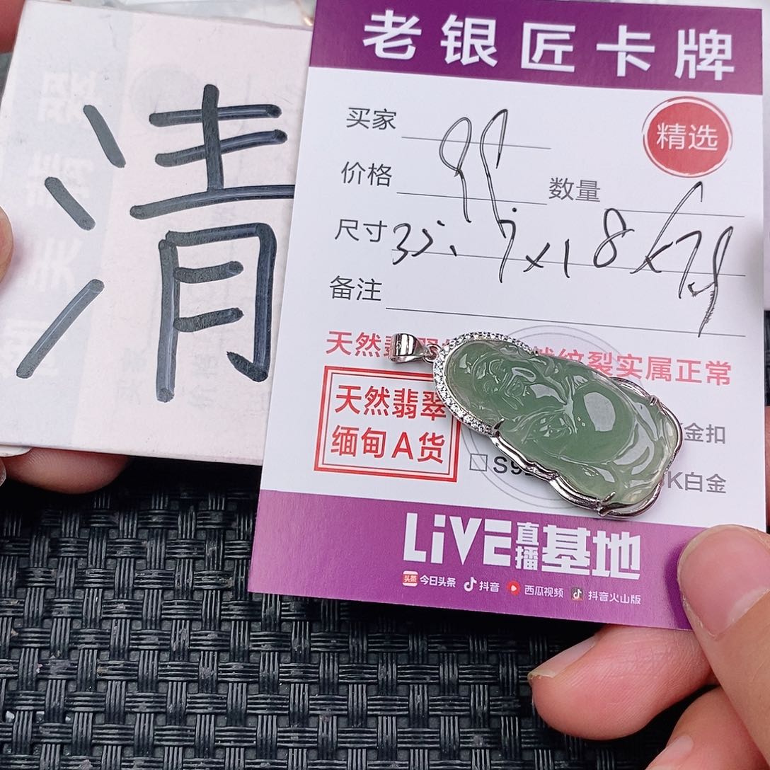翡翠银S925镶嵌颈饰