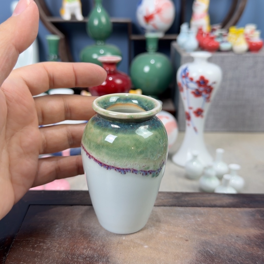陶瓷手工小花器摆件