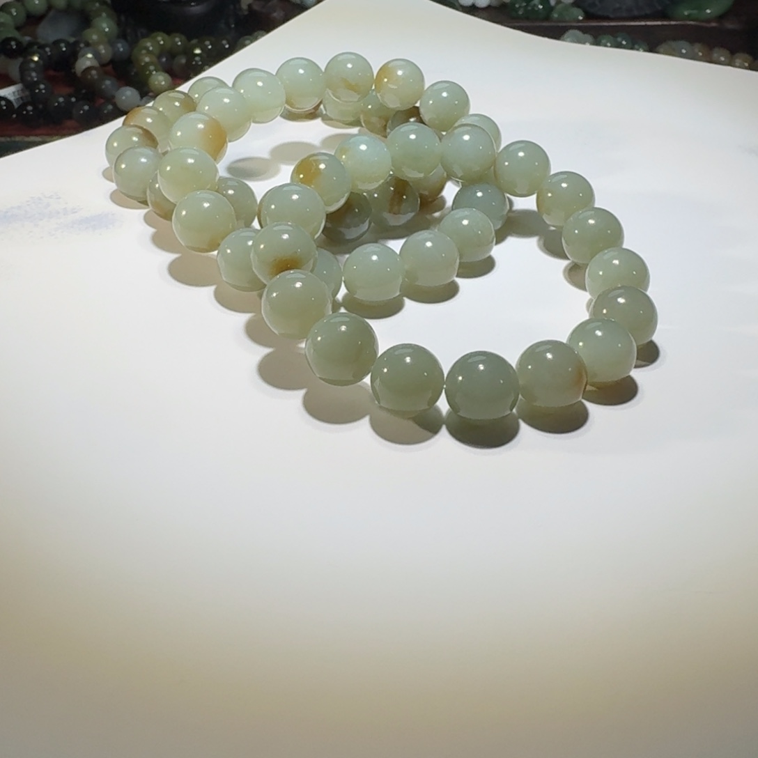 和田玉未镶嵌手串多样性发货拍一发一