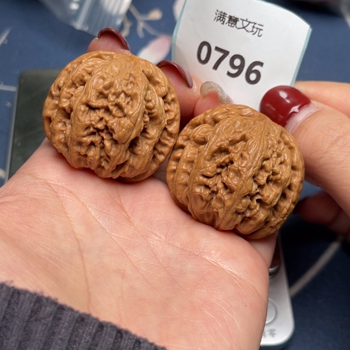 文玩核桃把件粗筋37.0796
