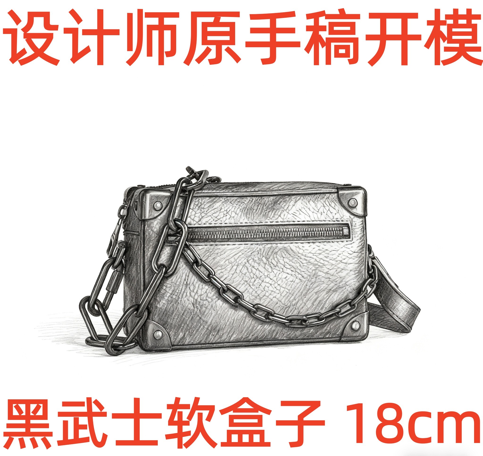 A037 黑武士软盒子 18cm【带内标】【带礼盒】单肩包