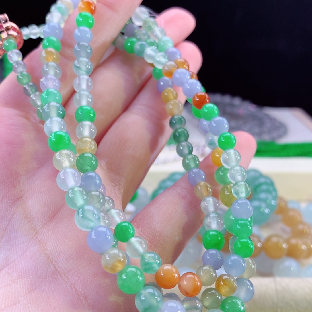 翡翠手链未镶嵌多宝