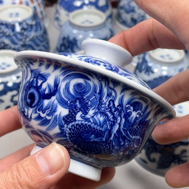 摆件景德镇陶瓷现代手工陶瓷茶具
