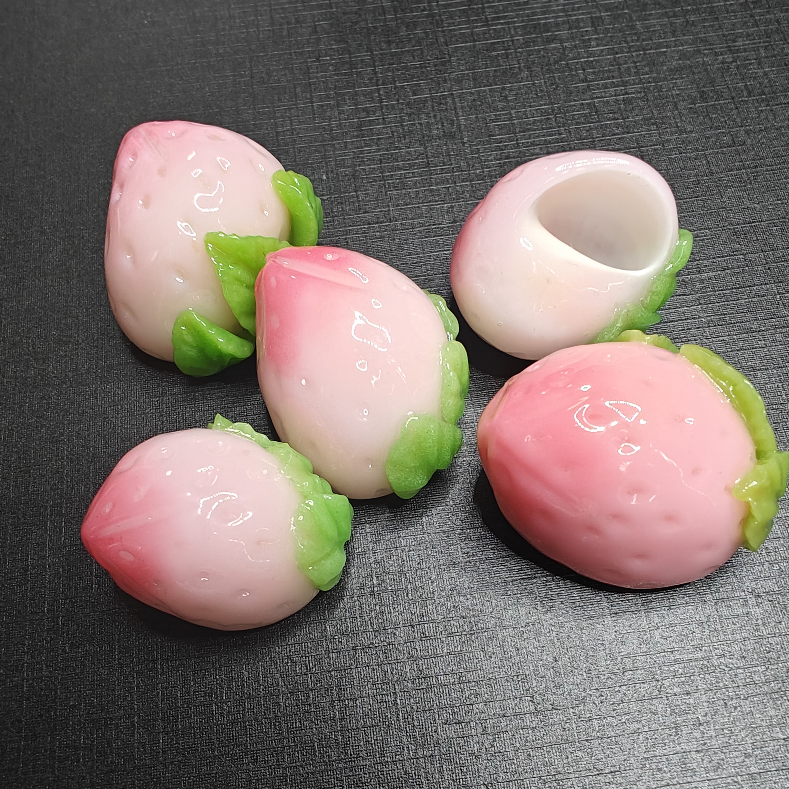 寄居蟹替换壳手工壳diy塑形彩绘仿真蟹缸造景海螺塑形粉草莓扁口