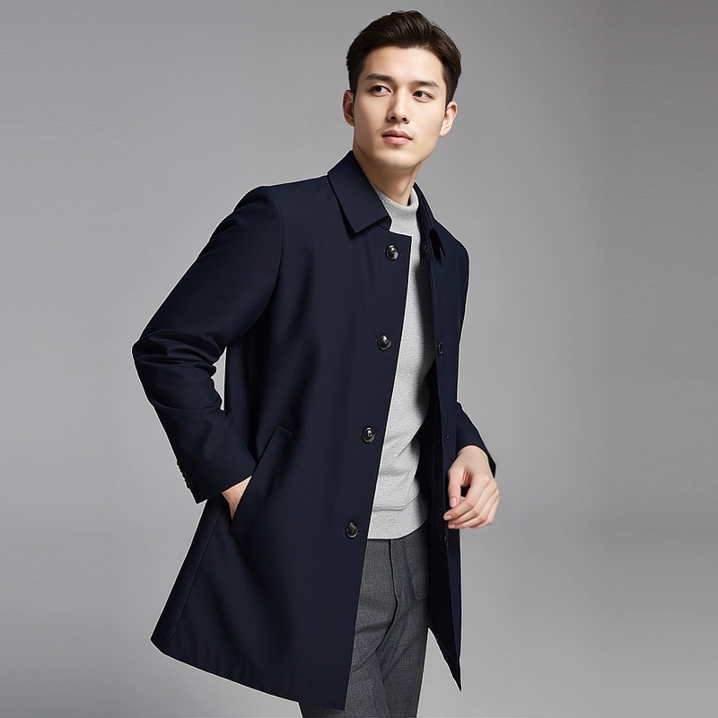 【直播链接 非图片款式】男士秋冬季外套夹克风衣西服商务休闲