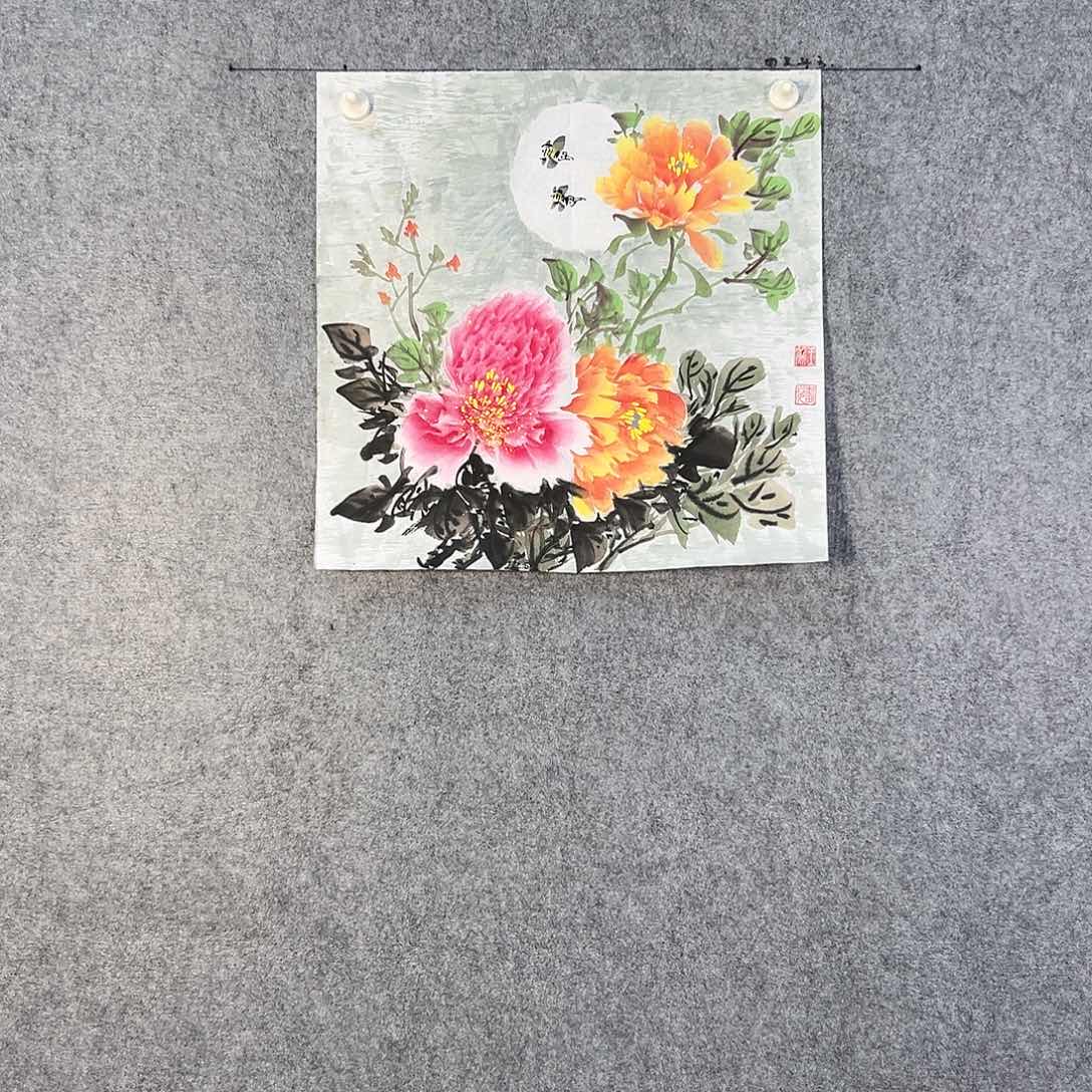 国画110 牡丹之歌传情传中之美