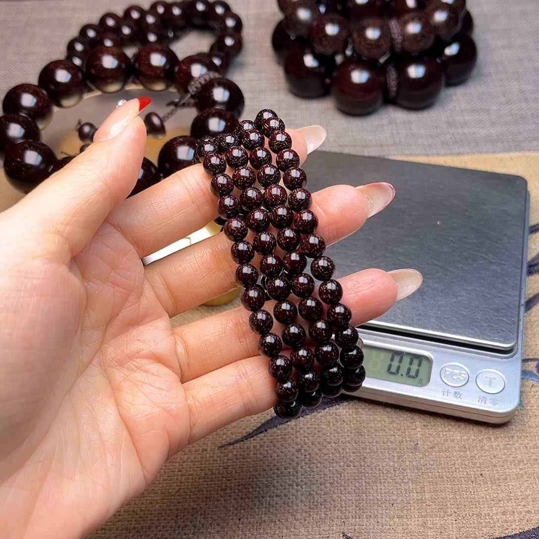 檀香紫檀（小叶紫檀）持*0.6 108满天星