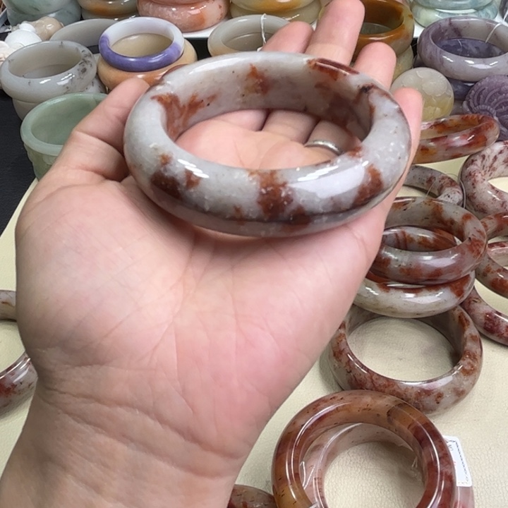 石英质玉未镶嵌圈口56.4