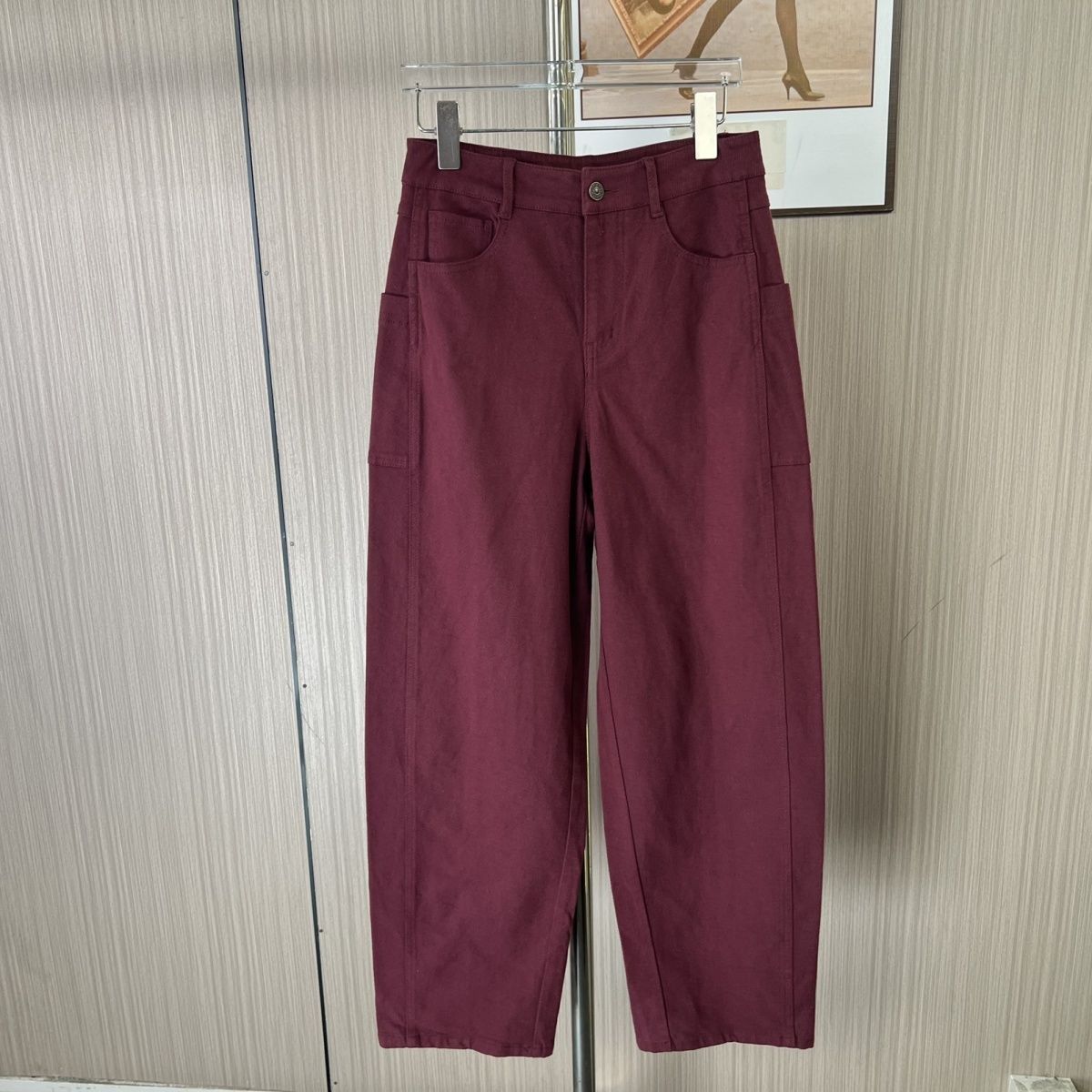 6177撤柜xxq阔腿秋季牛仔裤裤子新款潮流宽松垂感小个子弯刀时尚
