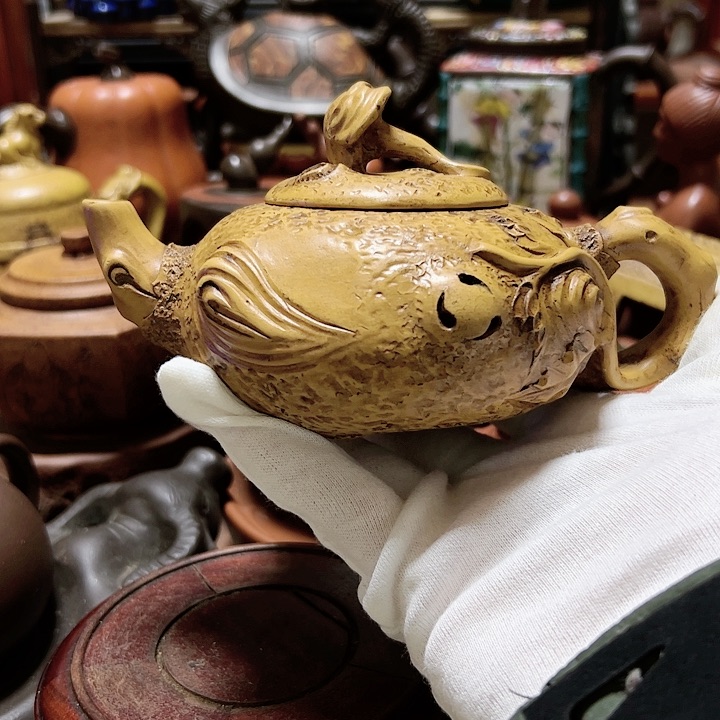 紫砂壶收藏起来了