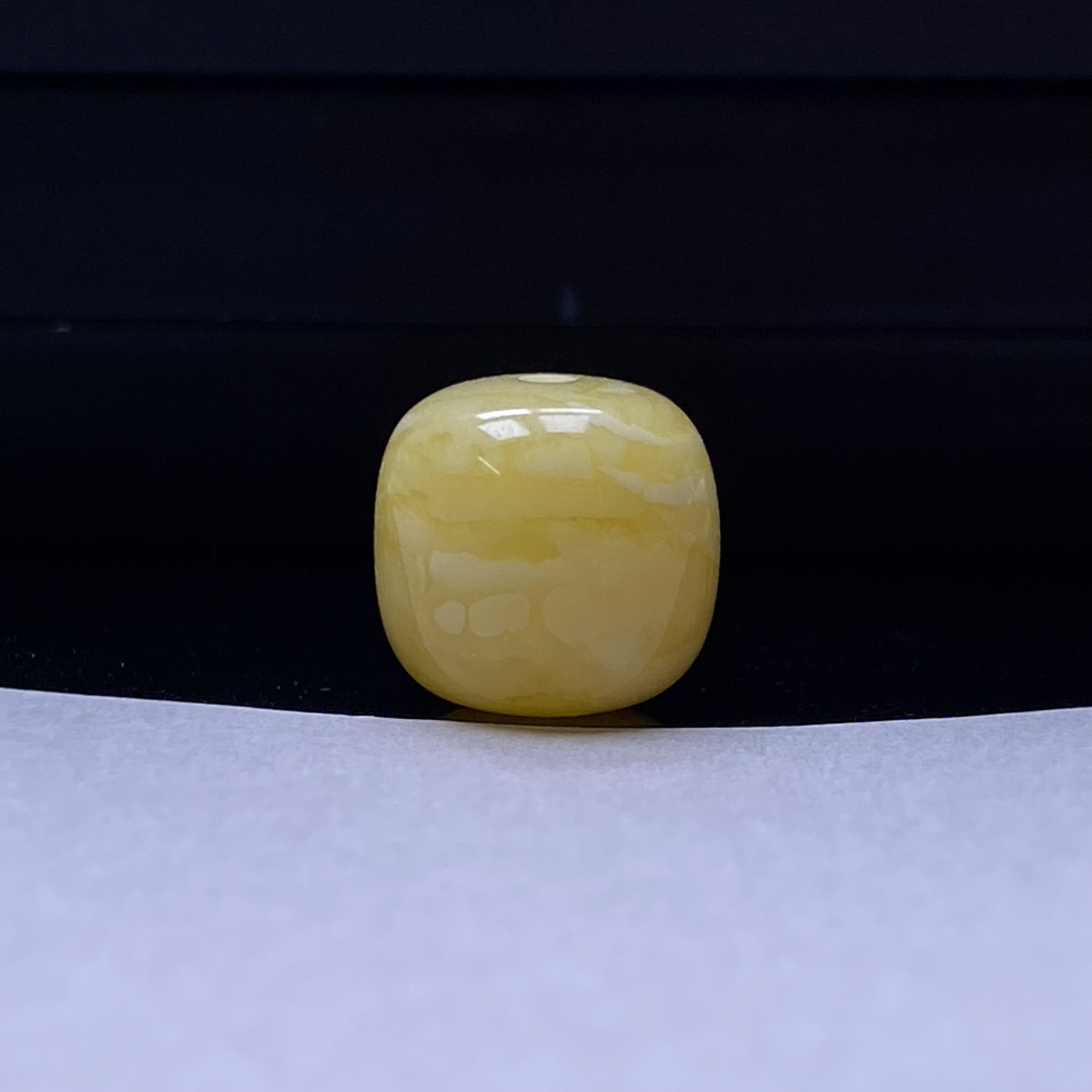 琥珀蜜蜡浓蜡橘底妖花虎皮精品老型珠11.8mm