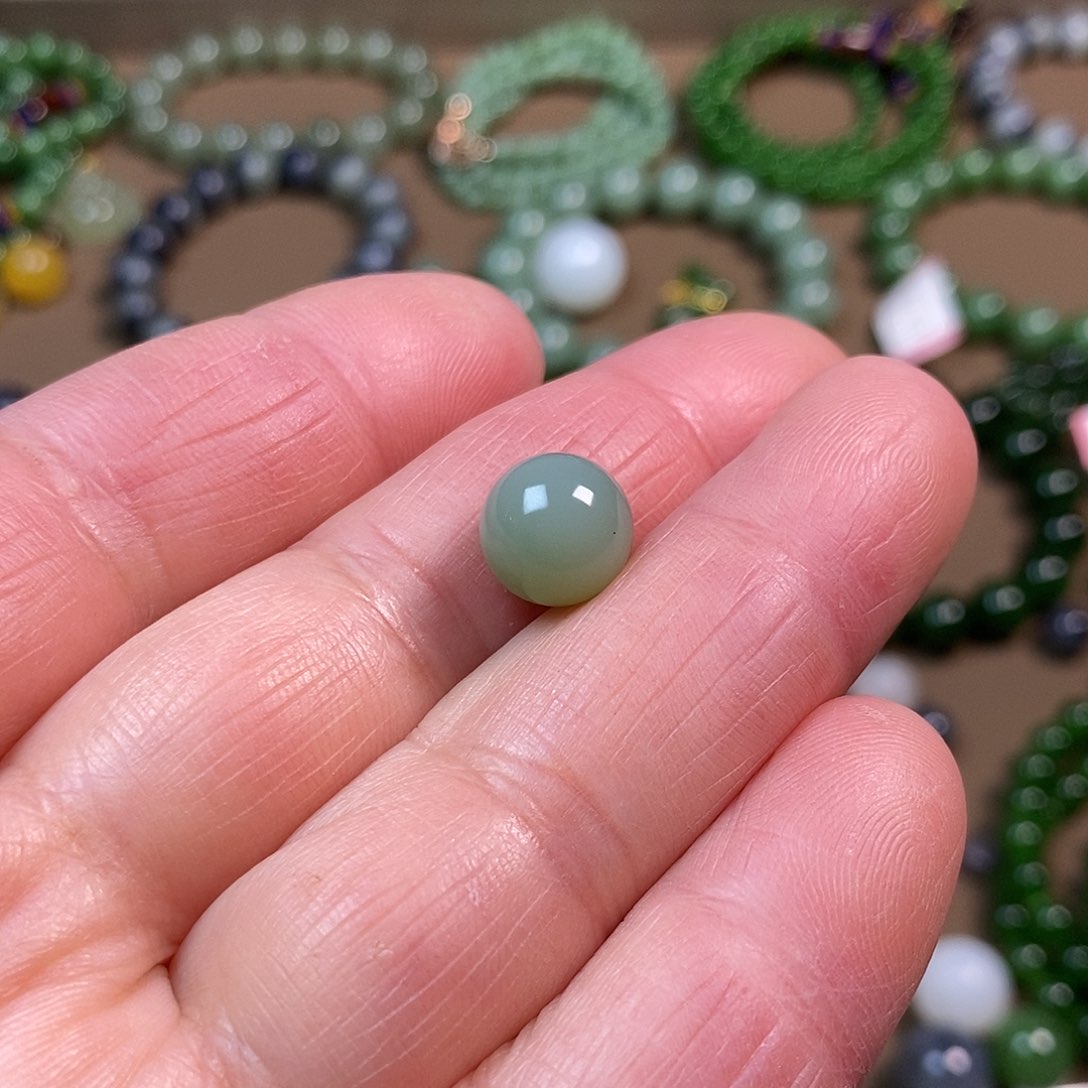和田玉10mm珠子未镶嵌