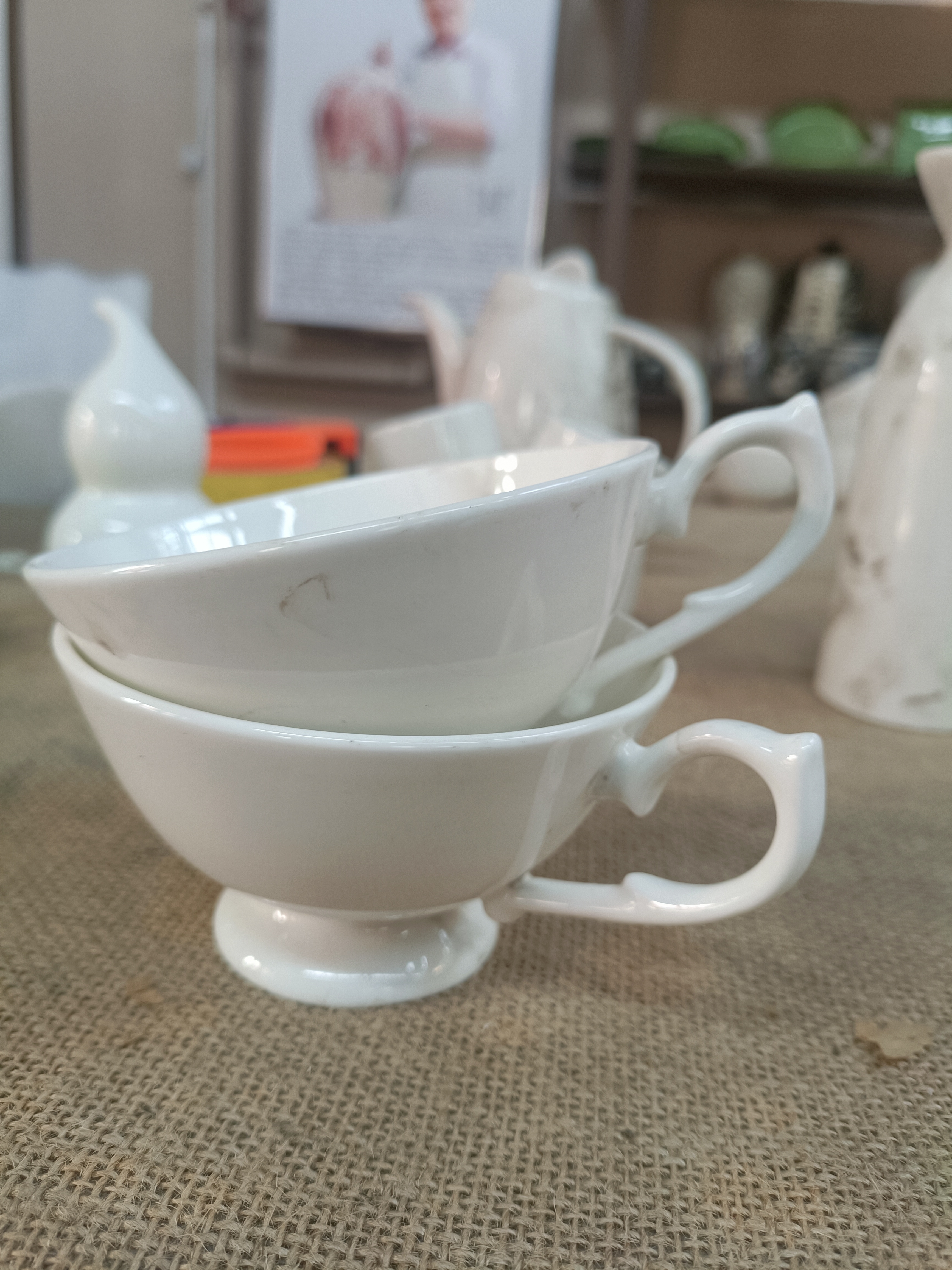 磁州窑英式咖啡杯一对《微瑕完美勿拍》