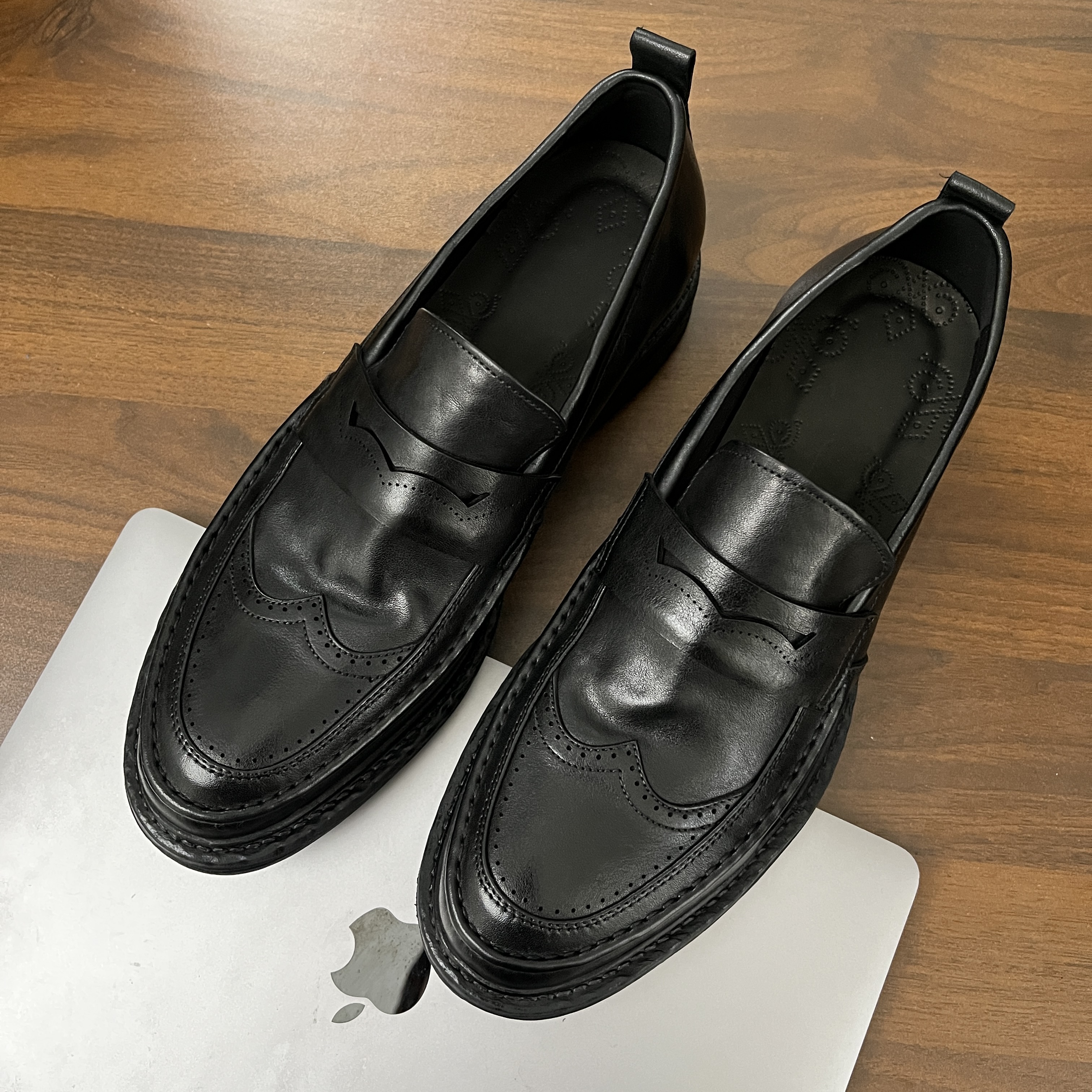 [新款男士乐福鞋]秋冬新款，男款时尚纯手工软底商务皮鞋