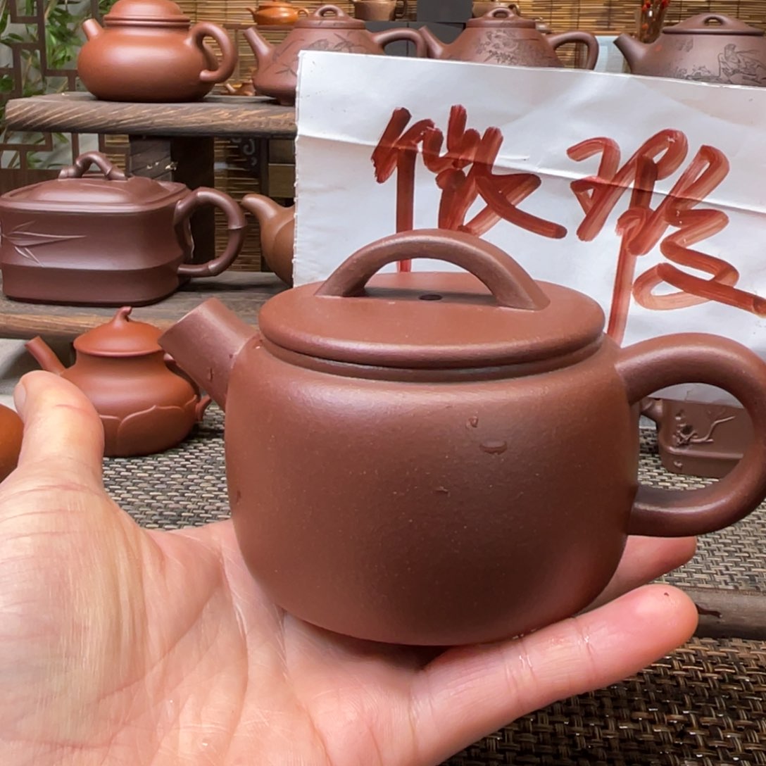 紫砂茶壶宜兴原矿紫砂手工制微瑕200