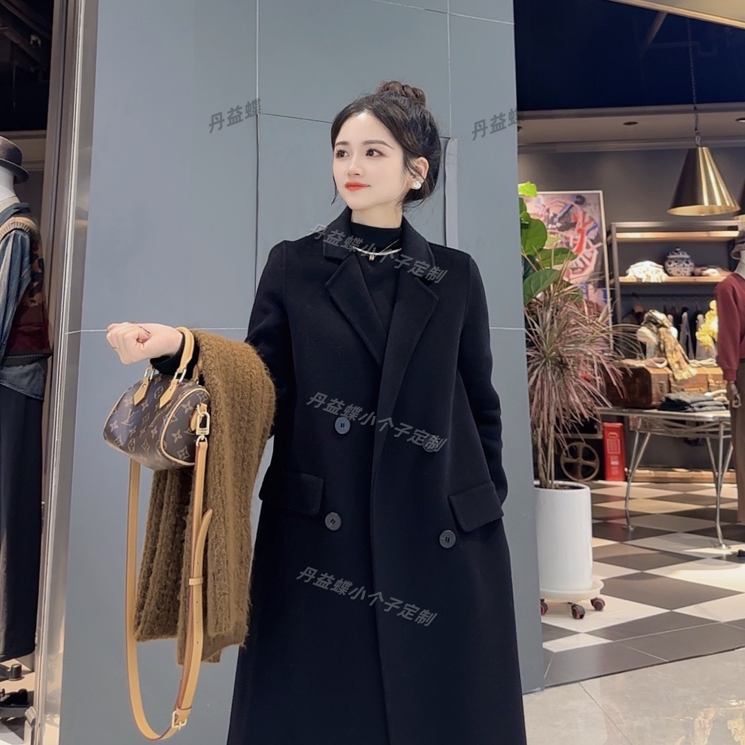 【嘉嘉双12福利】100%纯羊毛大衣小个子秋冬新款加厚保暖百搭