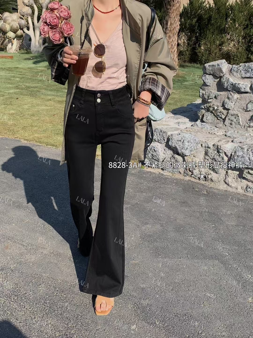 春款喇叭裤 显瘦 百搭 秒变大长腿