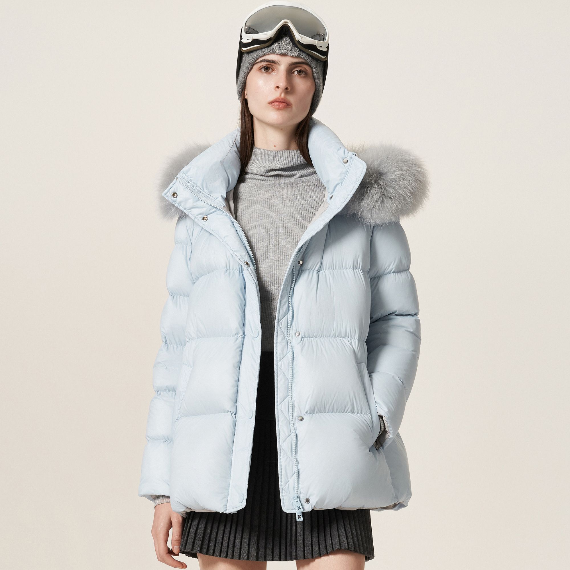 COCOON/可可尼浅蓝色氛围感羽绒服25410AC153370061
