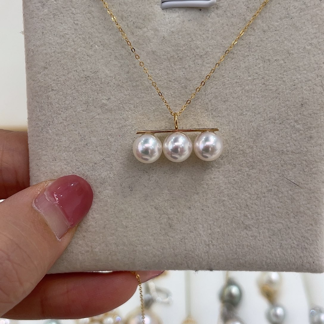 海水珍珠18K金镶嵌颈饰