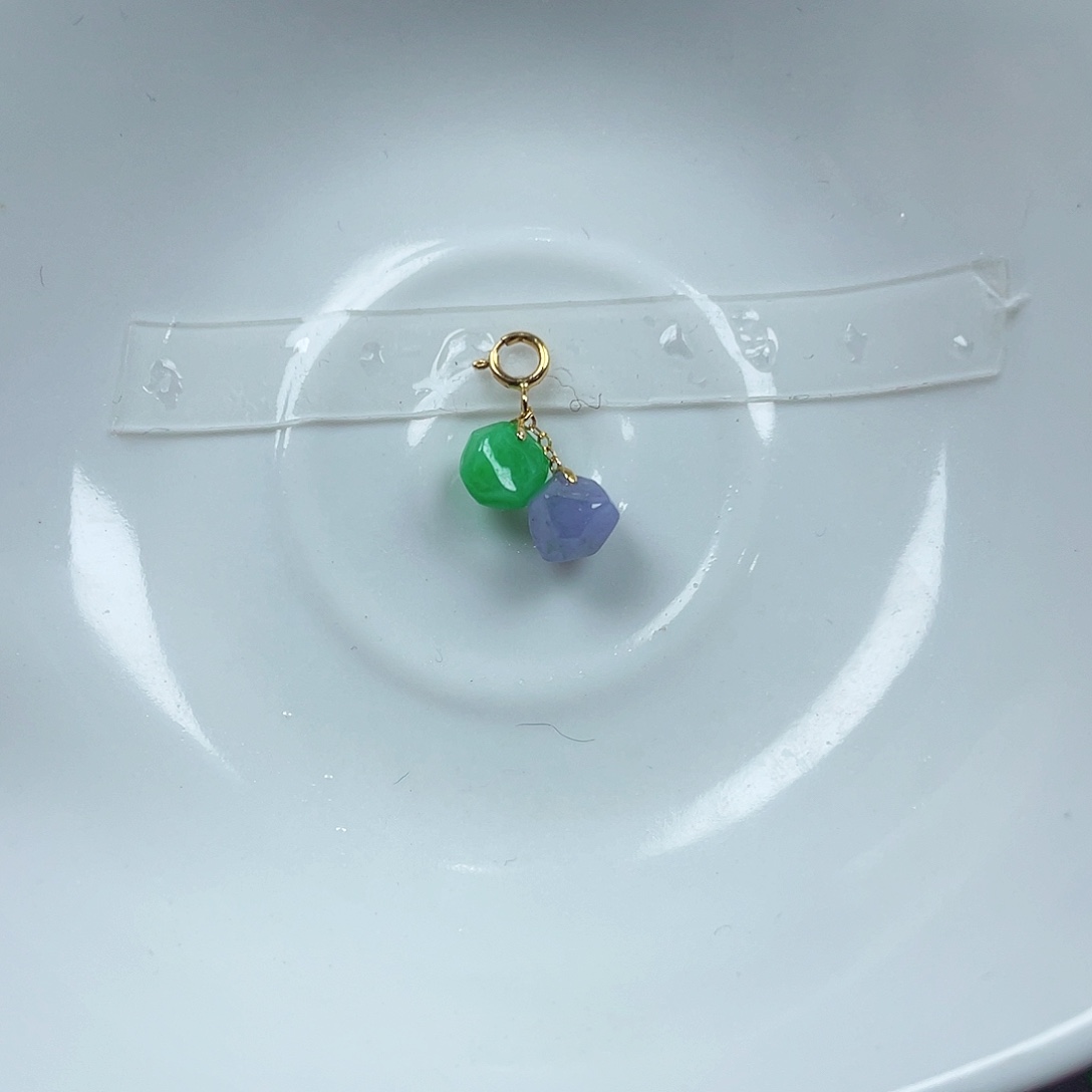 翡翠18K金镶嵌手链天然缅甸翡翠A货卡