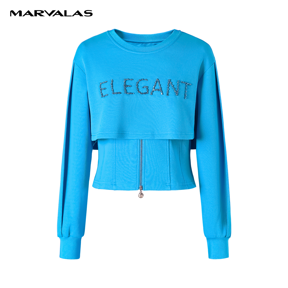 曼德诗加厚针织卫衣式毛衣新款保暖宽松阔版套头毛衫#M317306249