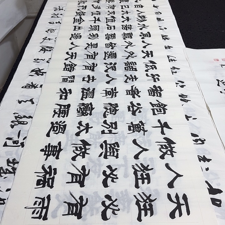 书法老师精品行书平尺