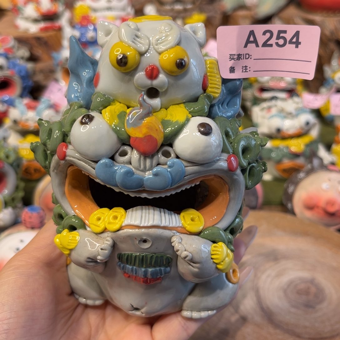 泥塑纯手工陶瓷摆件