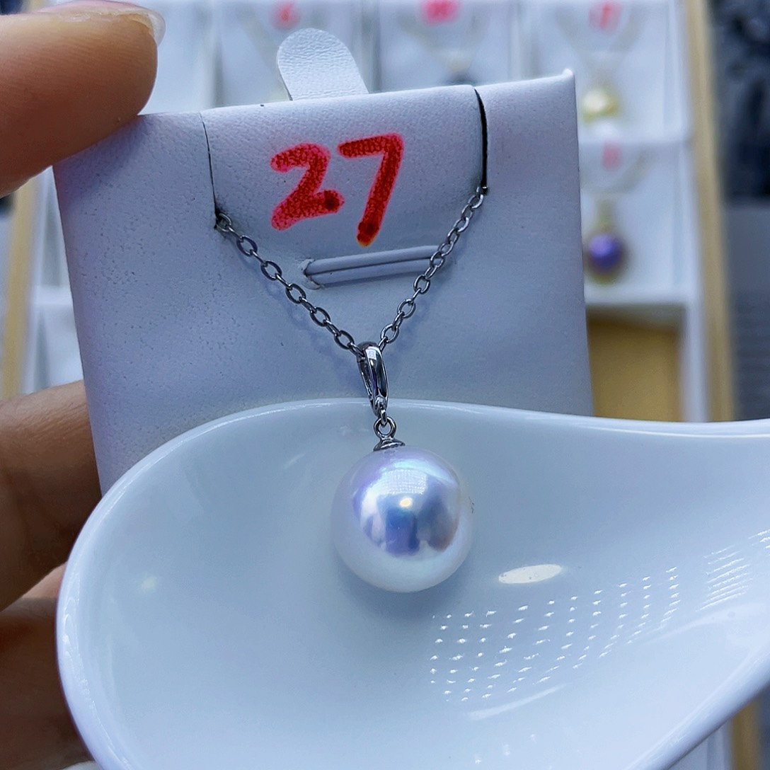 淡水珍珠18K金镶嵌吊坠(不含链)✨**?