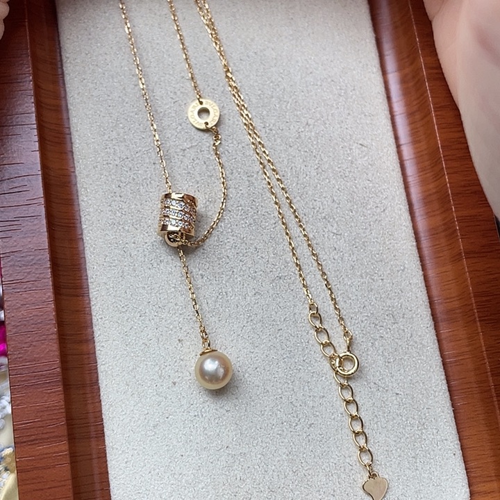 银S925镶嵌海水珍珠颈饰