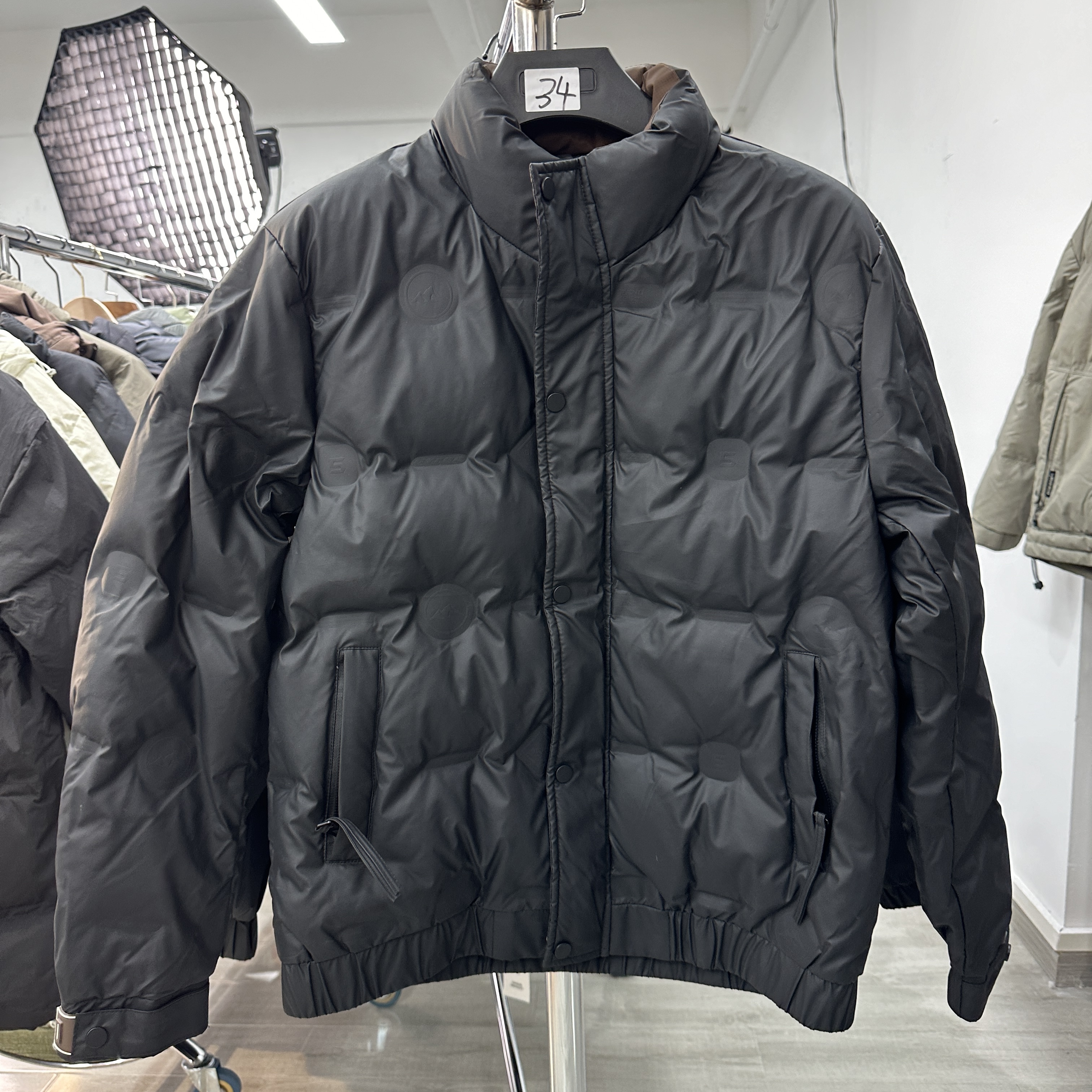 冬季新款时尚潮流立领保暖外套34