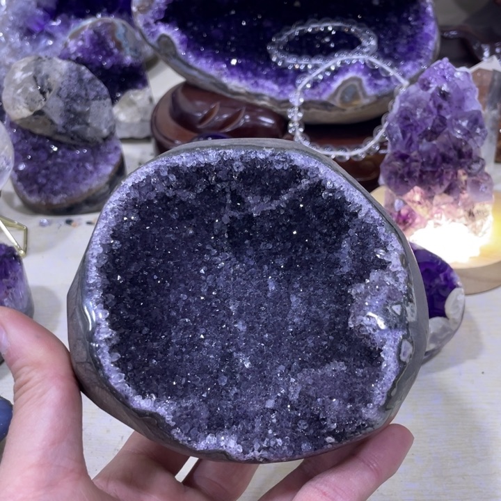 紫晶钱袋子未镶嵌