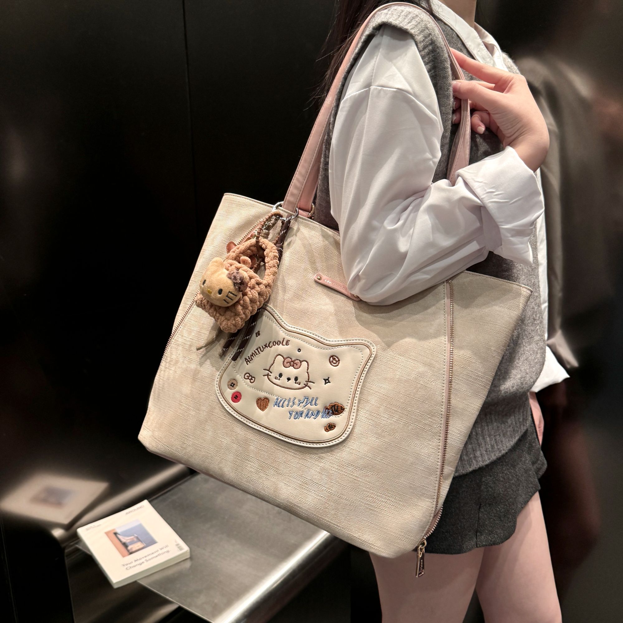 艾米兔 X COOLE女包2026新款通勤百搭洋气单肩大容量可爱双肩包