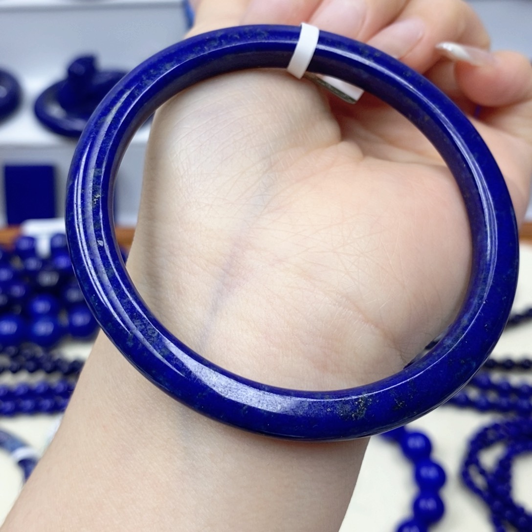 青金石未镶嵌手镯60.1