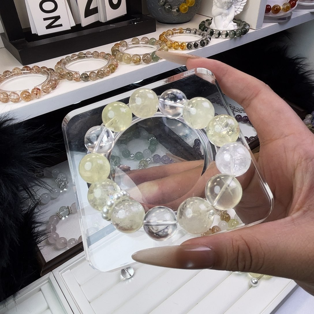 未镶嵌手链水晶黄水晶