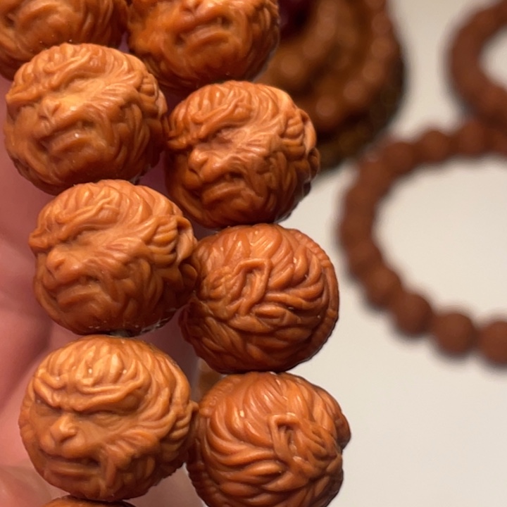 潮***心猴头核桃吊坠悟空