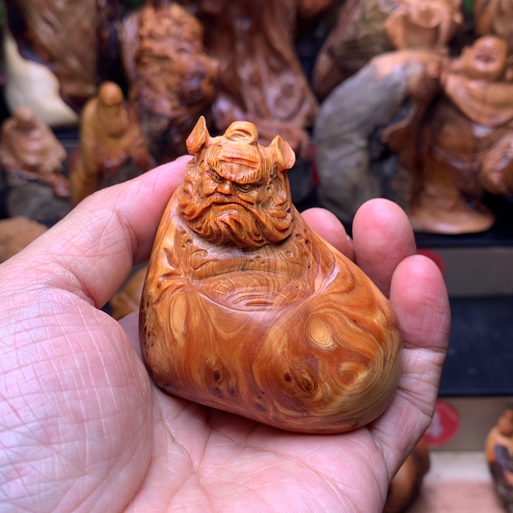 柏木（崖柏）崖柏陈化料手把件