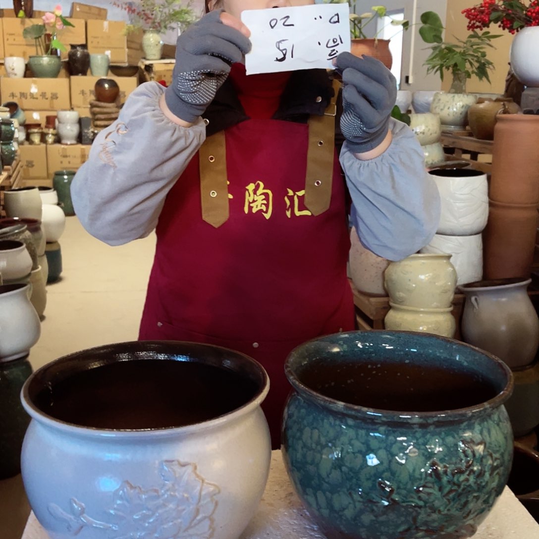 紫砂花盆高度15口径20