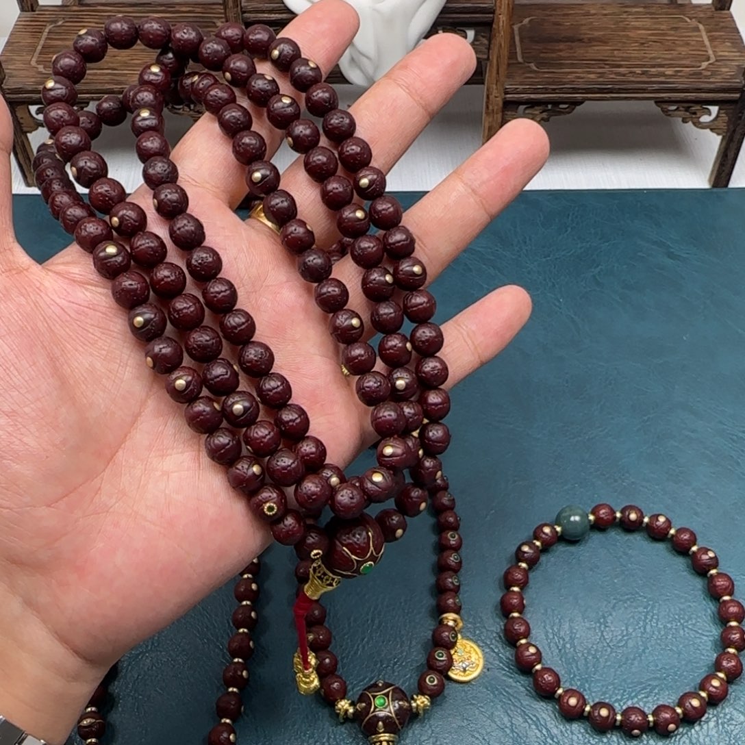 ***凤眼菩提吊坠凤眼金钉108脖挂8.5