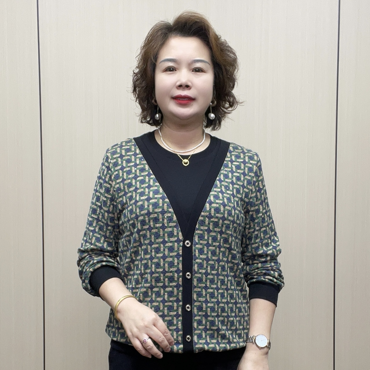 2025秋季中老年时尚百搭减龄长袖休闲宽松显瘦女装洋气妈妈装