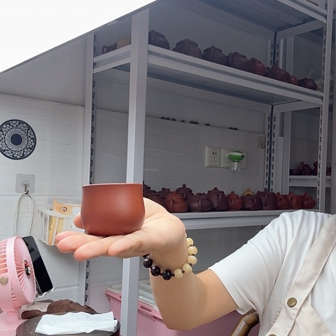 朱泥茶案主人杯主人杯