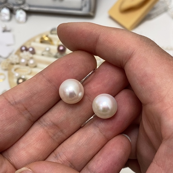 12m微瑕高跟鞋淡水珍珠银S925镶嵌