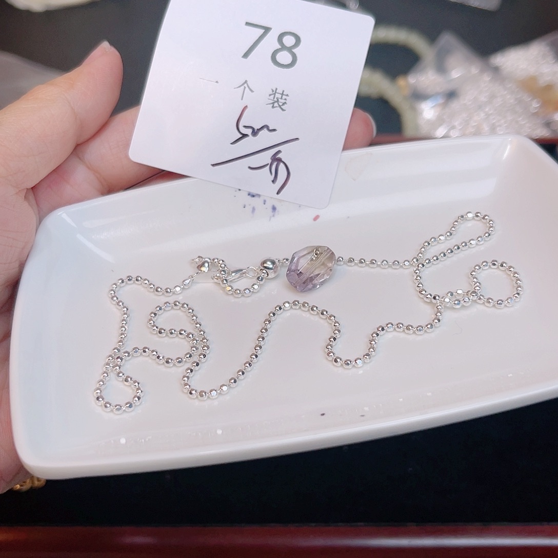 水晶珠宝半成品银S925镶嵌78