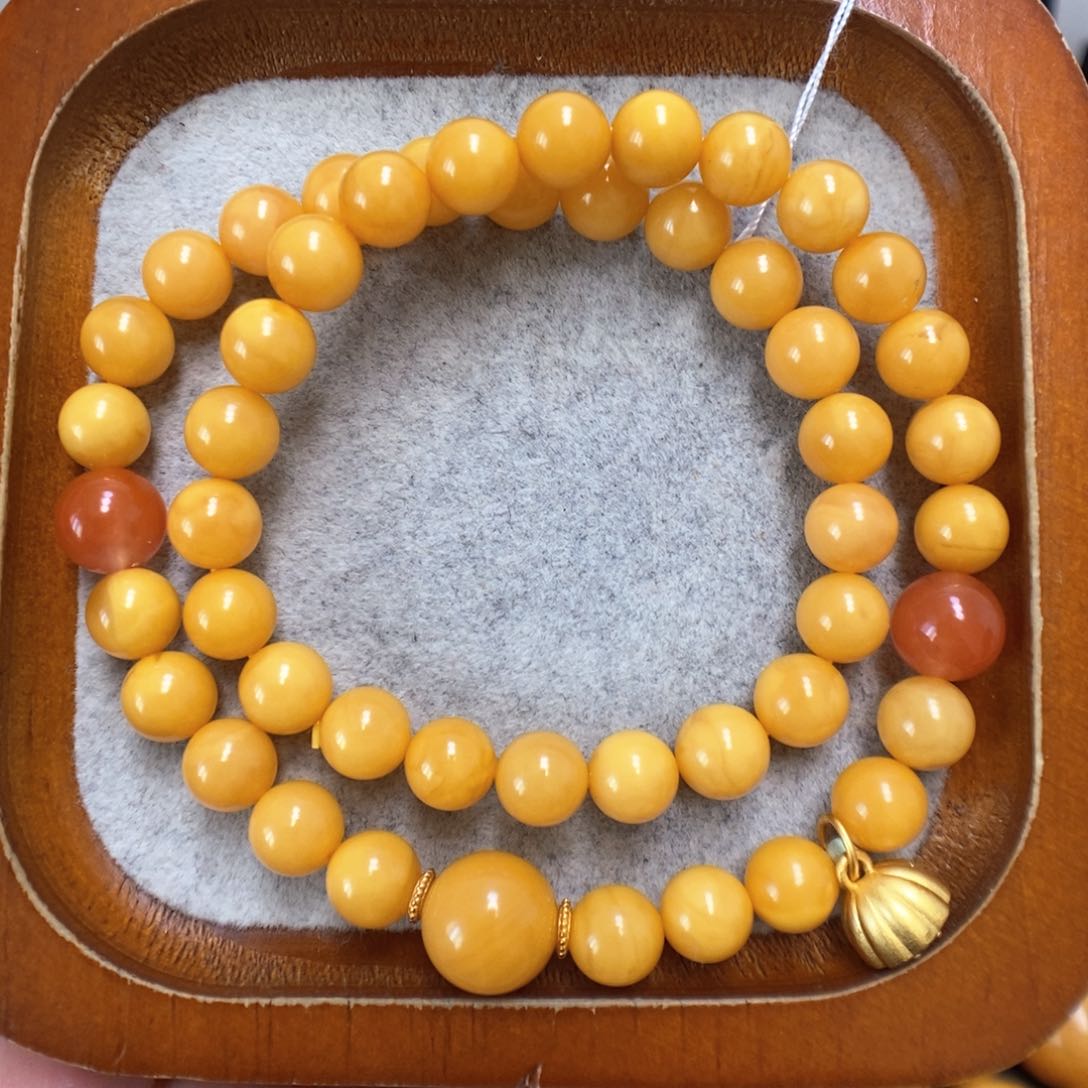 蜜蜡手串未镶嵌蜜蜡