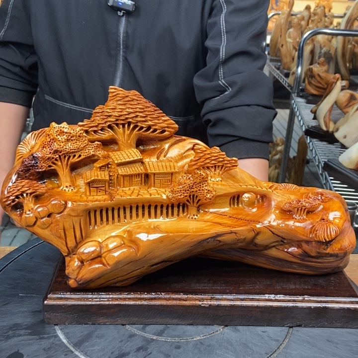 柏木（崖柏）山水倒流香送两盒香