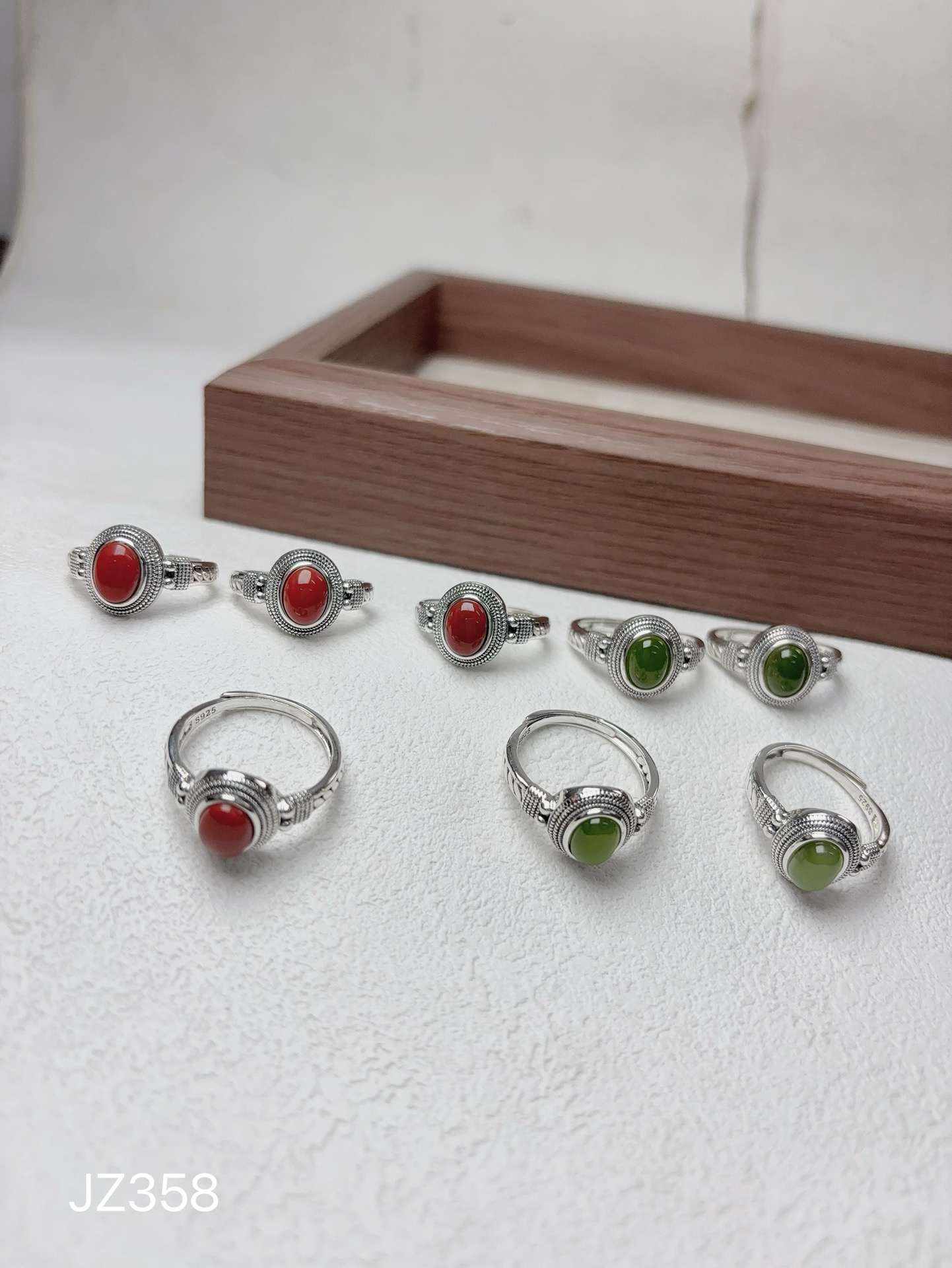 925银银制品 民族风戒指活口设计简单大气男女同款JZ358