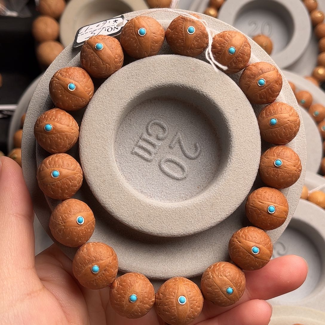 凤眼菩提吊坠15镶嵌款