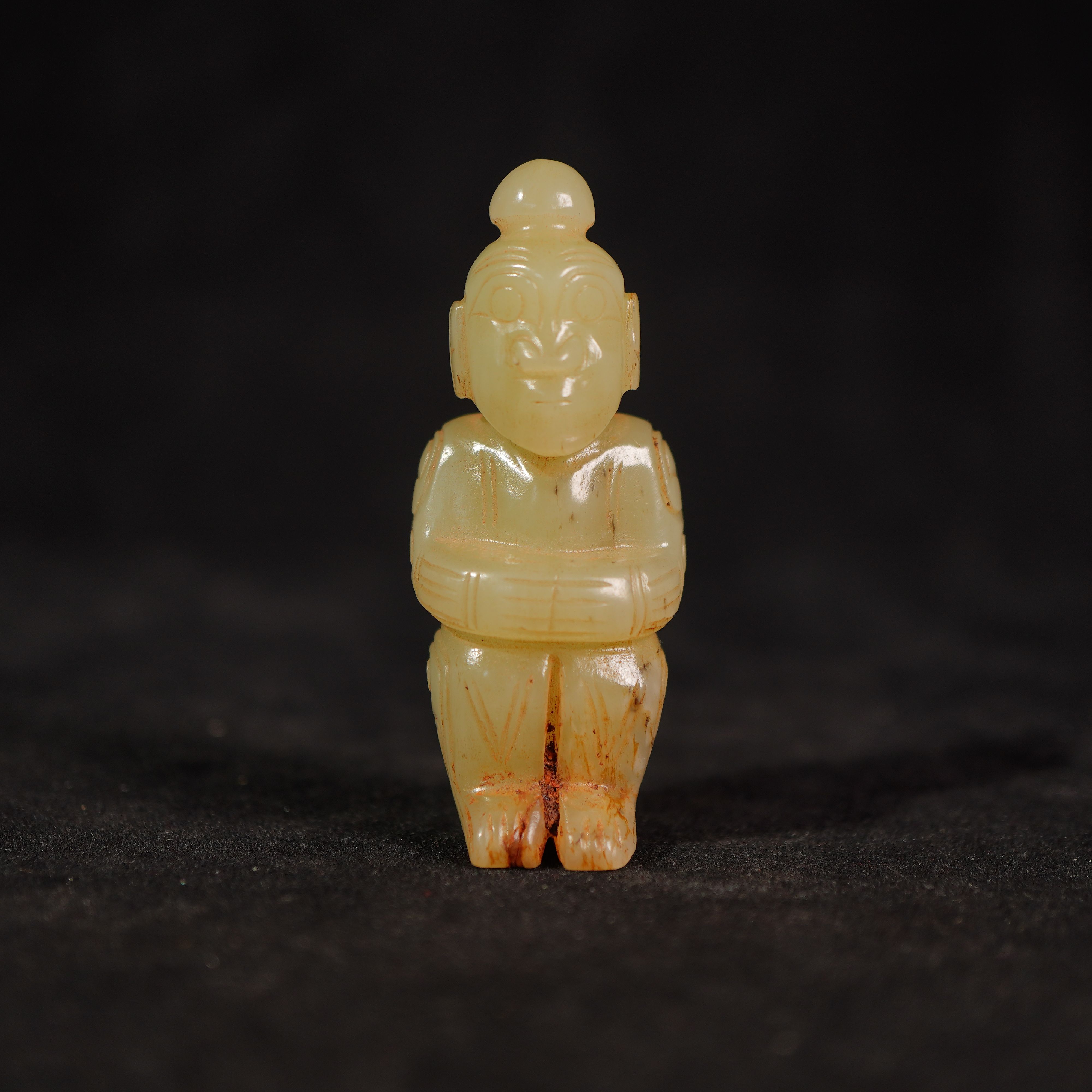 12Q25   明   和田玉玉人挂件